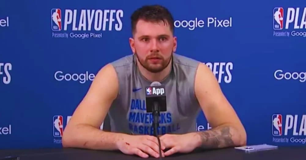 Luka Dončić&#8217;s Press Conference Interrupted by Moans