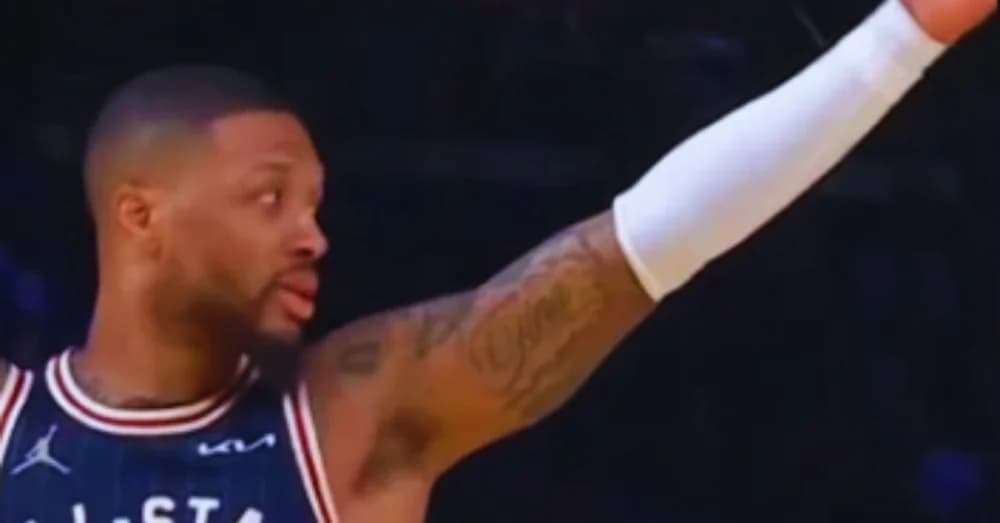 Glorilla Half-Court Shot at Damian Lillard