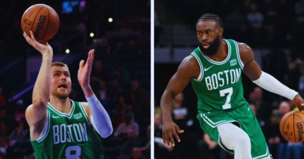 “Celtics’ Key Absences: Brown and Porziņģis Out Against 76ers Due to Injury and Illness”