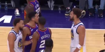 Klay Thompson Receives First Career Ejection after having Words with Booker in Defeat against the Suns
