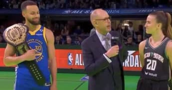 Steph Curry Prevails Over Sabrina Ionescu in Historic NBA vs. WNBA Three-Point Contest