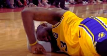 LeBron James Takes a Hard Hit: Dillon Brooks’ Flagrant Foul Spurs Controversy in LA Lakers vs. Rockets Clash