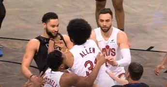 Ben Simmons and Jarrett Allen Clash in Heated NBA Matchup