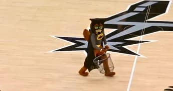 Bat Interrupts San Antonio Spurs’ vs Timberwolves Game