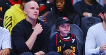 Nicholas Hoult’s NBA Date with His Son