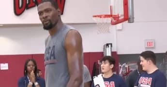 Kevin Durant Calf Soreness at USA Basketball Training Camp