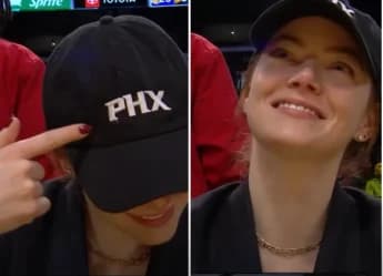Emma Stone: The Suns’ Secret Weapon? Hollywood Star Sparks Controversy at Lakers vs. Suns Showdown
