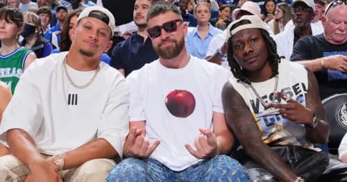 Fans Boo as Mavericks Playfully Troll Travis Kelce in NBA Playoffs