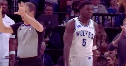 Anthony Edwards Soars to New Heights with Jaw-Dropping Self-Pass Dunk, a Serious Contender for Dunk of the Year