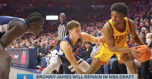 Bronny James Commits to 2024 NBA Draft, Ending College Eligibility