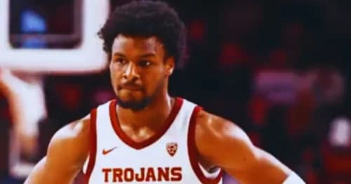 Bronny James Joins His Father on the Lakers