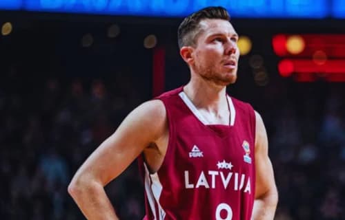 Latvia lost their captain Bertans for the rest of the World Cup