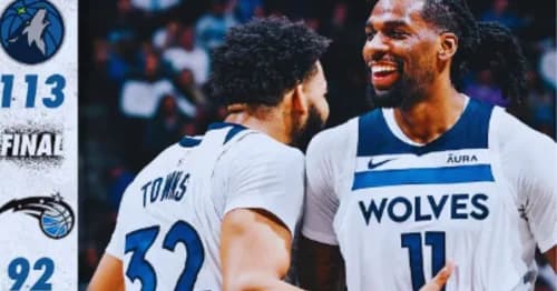 Magic Struggle Against Timberwolves’ Dominance, Fall 113-92