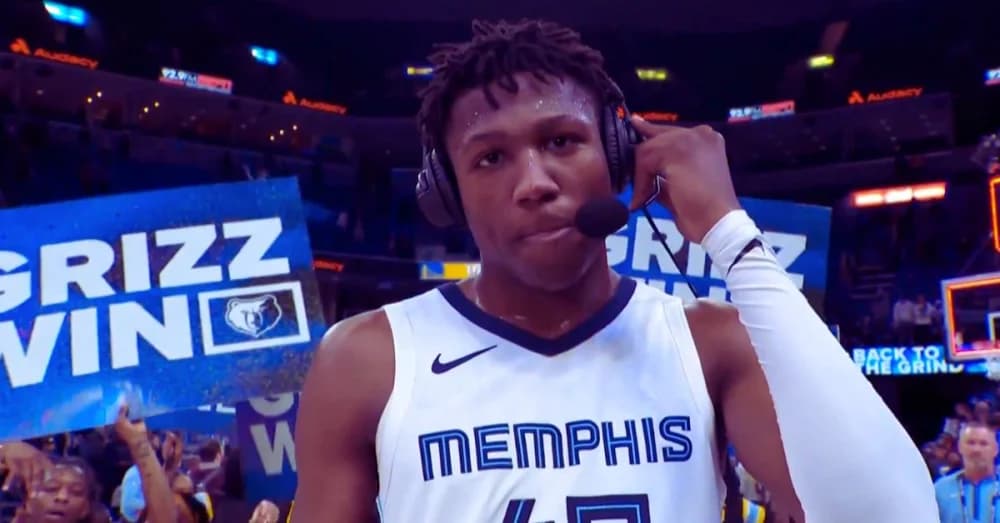 NBA Rookie GG Jackson Receives Heartwarming Surprise from Shaquille O’Neal in Postgame Interview