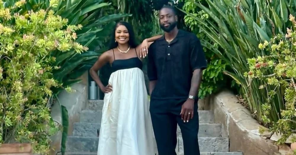 Gabrielle Union’s All-Black Swimwear Steals the Show Amidst Dwyane Wade’s 10th Anniversary Bash
