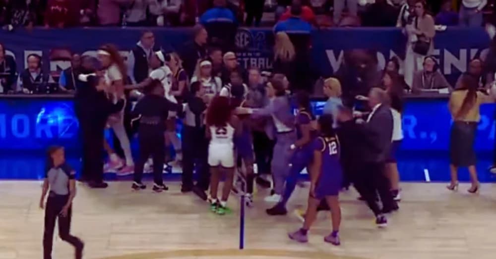 Chaos Erupts: South Carolina vs. LSU in SEC Tournament Final Ends in Brawl