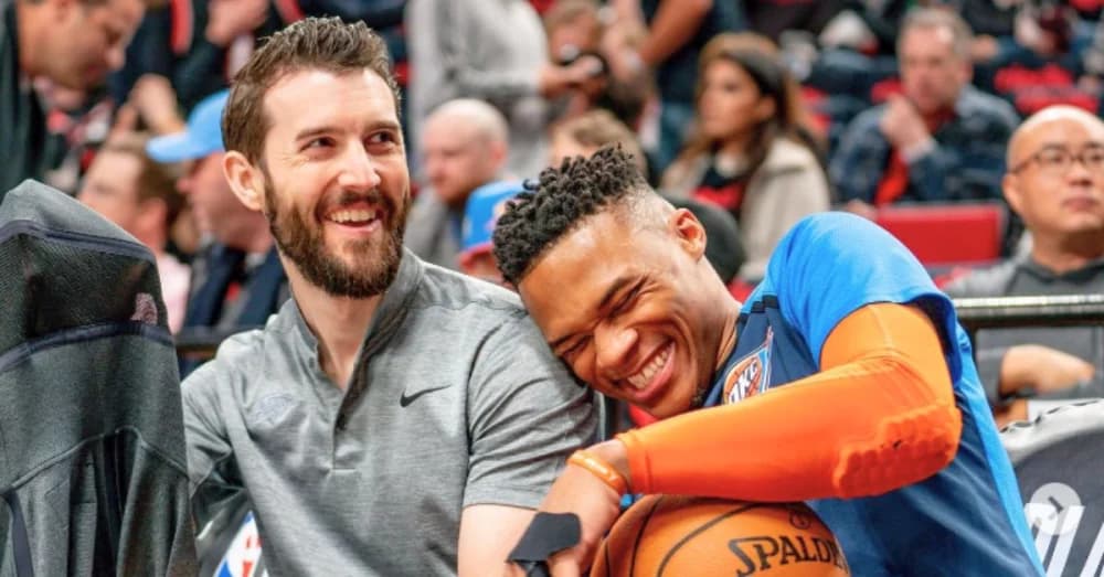 Thunder Players and Coaches Celebrate Wilson Taylor, NBA Equipment Manager of the Year