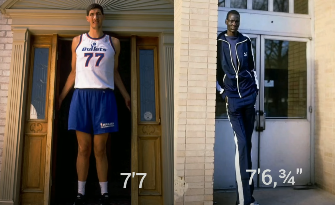 Tallest Nba Player In History Manute Bol Or Gheorghe Muresan Who Is Taller And Who Was More